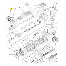 Sealing of the polosi excavator, backhoe lado cat cva