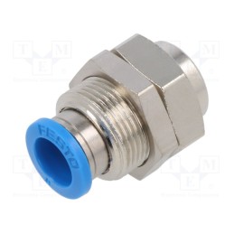 1 pcs x FESTO-153165 - Push-in fitting, threaded,straight, -0.95÷6bar, Thread: G 1/8'