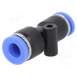 2 pcs x PNEUMAT-136.0604 - Push-in fitting, straight,inline splice,reductive, -0.95÷15bar