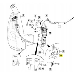 Fuel filter JCB mini excavator telehandler
