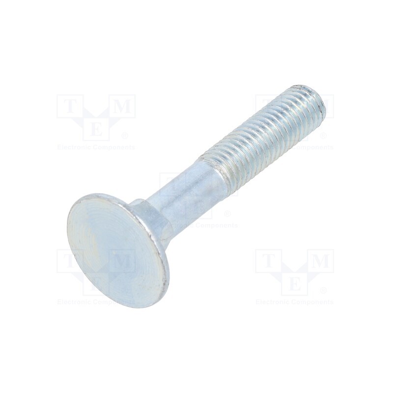10 pcs x BOSSARD - 1112201 - Screw, with flange nut, M10x60, 1.5, Head: flat, steel, zinc, 26mm
