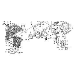 Honda gx270 gx390 muffler gasket 18333 zf6 w01