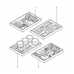 Hatz 2g30 2g40 body gasket set 01228003
