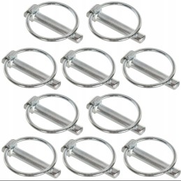 Pin, cotter pin with pin, 9mm, 10 pcs