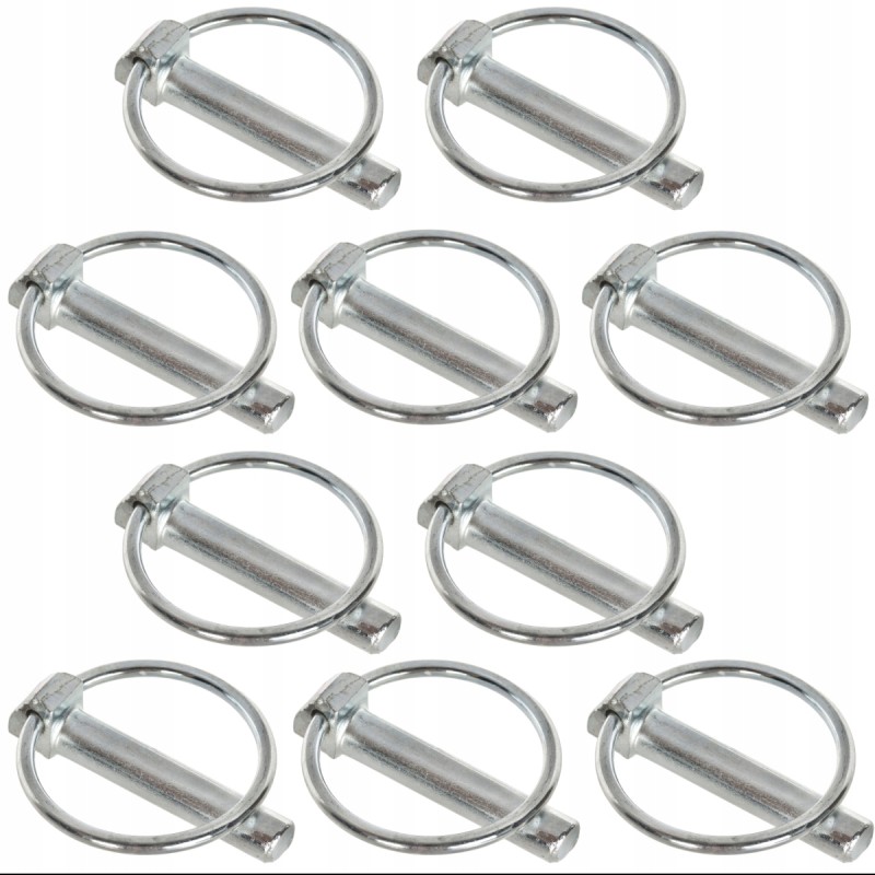 Pin, cotter pin with pin, 9mm, 10 pcs