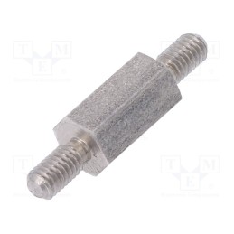 10 pcs x DREMEC - 444X10 - Screwed spacer sleeve, 10mm, Ext.thread: M3, hexagonal