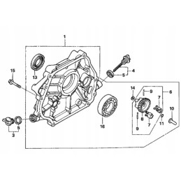 Honda gx240 gx270 shaft oil seal 91201 889 003