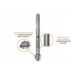 Glass and tile drill bit 4x50 mm teger motogener