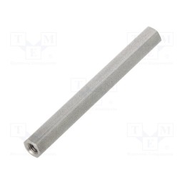 10 pcs x DREMEC - 148X75 - Screwed spacer sleeve, 75mm, Int.thread: M5, hexagonal