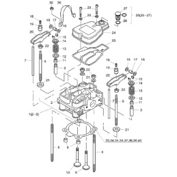 Hatz 1b20 valve tappet rod 05054000