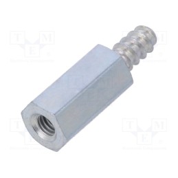 10 pcs x DREMEC - 225ST3.5X12 - Screwed spacer sleeve, 12mm, Int.thread: M3, Ext.thread: ST3,5