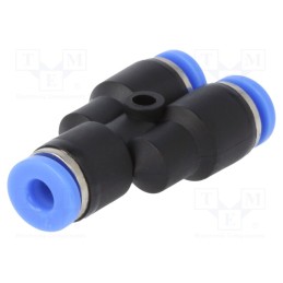 2 pcs x PNEUMAT-140.004 - Push-in fitting, Y-Yap spliYYer, -0.95÷15bar, PBT, BLUELINE