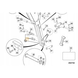 Link arm bushing jcb 3cx 4cx 809 00176