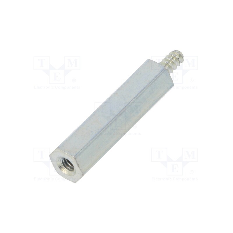 10 pcs x DREMEC - 222ST2.2X20 - Screwed spacer sleeve, 20mm, Int.thread: M2,5, Ext.thread: ST2,2