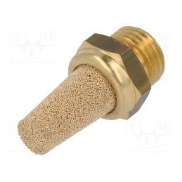 1 pcs x NORGREN HERION-T40C2800 - Sound suppression silencer, max.10bar, Thread: BSP 1/4', outside