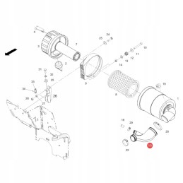 Fendt air hose 404200091110 original