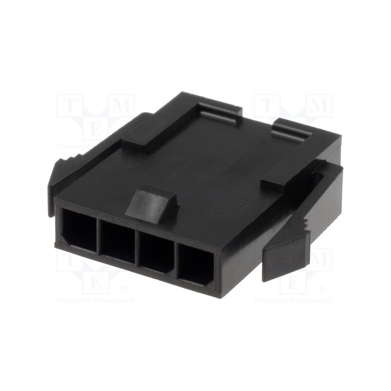 2 pcs x MOLEX - 436400400 - Plug, wire-wire, male, Micro-Fit 3.0, 3mm, PIN: 4, w/o contacts