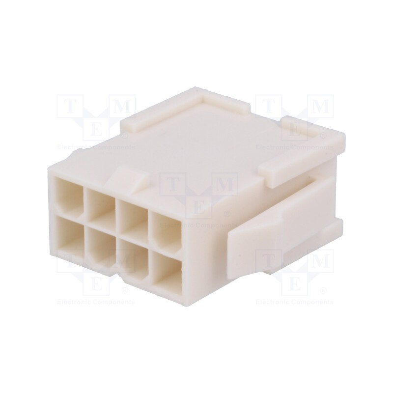 2 pcs x MOLEX - 39012086 - Plug, wire-wire, male, Mini-Fit Jr, 4.2mm, PIN: 8, w/o contacts