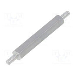 10 pcs x DREMEC - 432X30 - Screwed spacer sleeve, 30mm, Ext.thread: M2,5, hexagonal