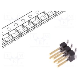 2 pcs x Amphenol Communications Solutions - 95278-801A06LF - Pin header, pin strips, BERGSTIK, male, PIN: 6, vertical, 2.54mm