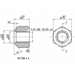 Wheel nut case ih 3047575r3n
