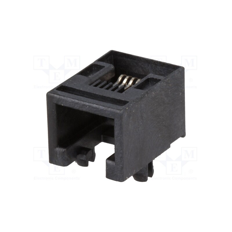 2 pcs x MOLEX - 955012661 - Socket, RJ12, PIN: 6, Cat: 3, low profile, Layout: 6p6c, THT