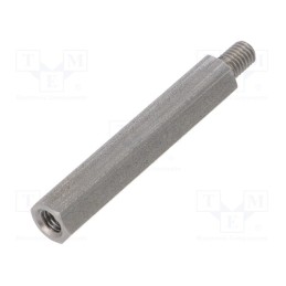 10 pcs x DREMEC - 248X45 - Screwed spacer sleeve, 45mm, Int.thread: M5, Ext.thread: M5