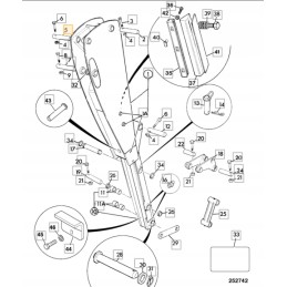 Dipper actuator pin jcb 3cx 4cx 811 90183