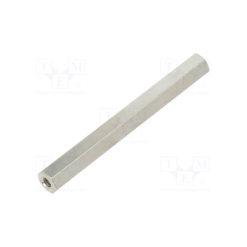 10 pcs x DREMEC - 115X55 - Screwed spacer sleeve, 55mm, Int.thread: M3, hexagonal, brass