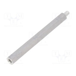 10 pcs x DREMEC - 239X100 - Screwed spacer sleeve, 100mm, Int.thread: M6, Ext.thread: M6