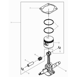 Wacker bts635 piston pin 0213683
