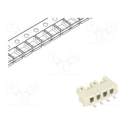 2 pcs x Amphenol Communications Solutions - 10120045-401LF - Socket, Connector: wire-wire/PCB, Rotaconnect, 3mm, PIN: 4, 5A, SMT