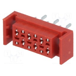 2 pcs x Amphenol Communications Solutions - TMM-4-L-06-2 - Wire-board, socket, female, PIN: 6, THT, on PCBs, 30V, 1A, -40÷105°C