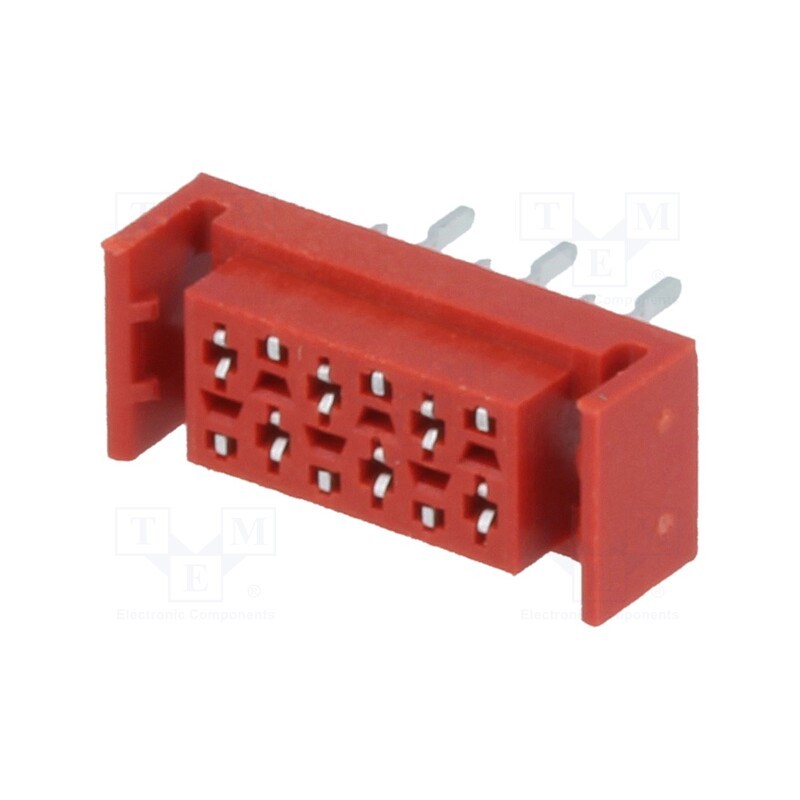 2 pcs x Amphenol Communications Solutions - TMM-4-L-06-2 - Wire-board, socket, female, PIN: 6, THT, on PCBs, 30V, 1A, -40÷105°C