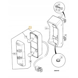 Rear lamp lp jcb 3cx 4cx 97 01r 700 41600