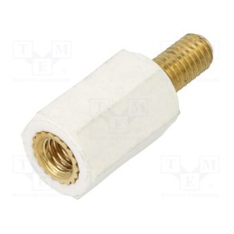 10 pcs x DREMEC - 2188X16 - Insulating sleeve, Int.thread: M5, L: 16mm, UL94V-2, Mat: polyamide