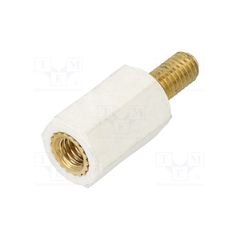 10 pcs x DREMEC - 2188X16 - Insulating sleeve, Int.thread: M5, L: 16mm, UL94V-2, Mat: polyamide