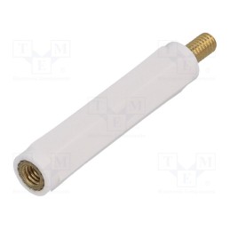 10 pcs x DREMEC - 2186X40 - Insulating sleeve, Int.thread: M4, L: 40mm, UL94V-2, Mat: polyamide