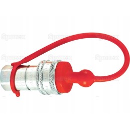 Red PVC plug 1 2 female coupling