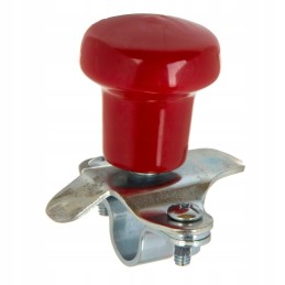 Red handlebar knob, diameter 50mm, universal