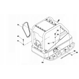 Wacker dpu3345 dpu4045 with e75 V-belt 0047451
