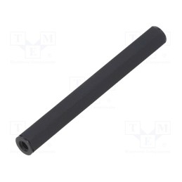 10 pcs x DREMEC - 185X55 - Screwed spacer sleeve, hexagonal, polyamide, M3, L: 55mm, black