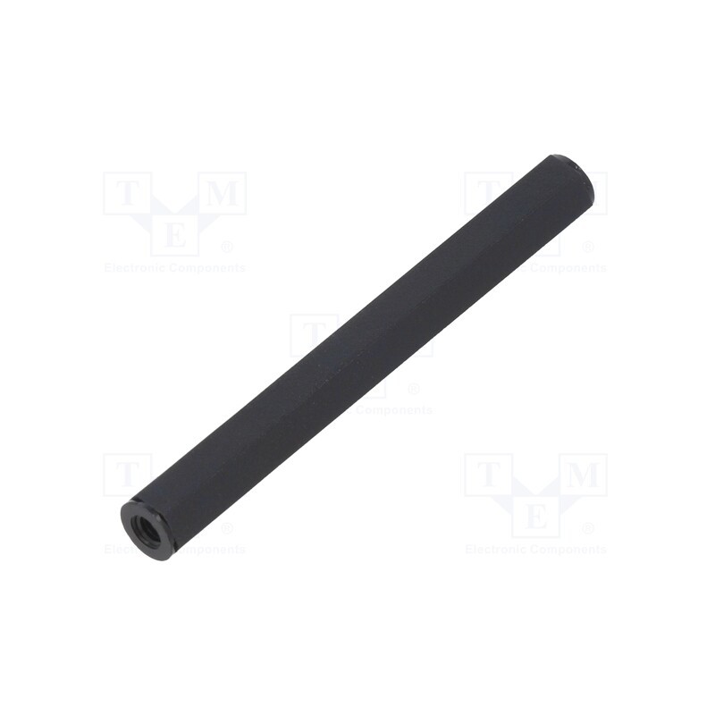 10 pcs x DREMEC - 185X55 - Screwed spacer sleeve, hexagonal, polyamide, M3, L: 55mm, black
