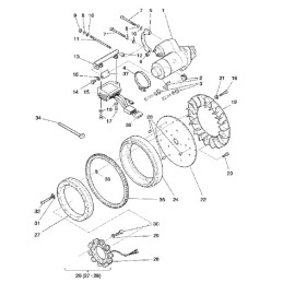 Hatz 1b20 1b30 alternator 12v 200w 01925900