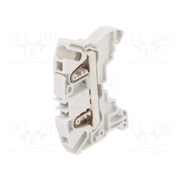 2 pcs x TE Connectivity - 1SNK706010R0000 (ZK4) - Splice terminal: rail, 0.5÷4mm2, ways: 1, terminals: 2, grey, SNK
