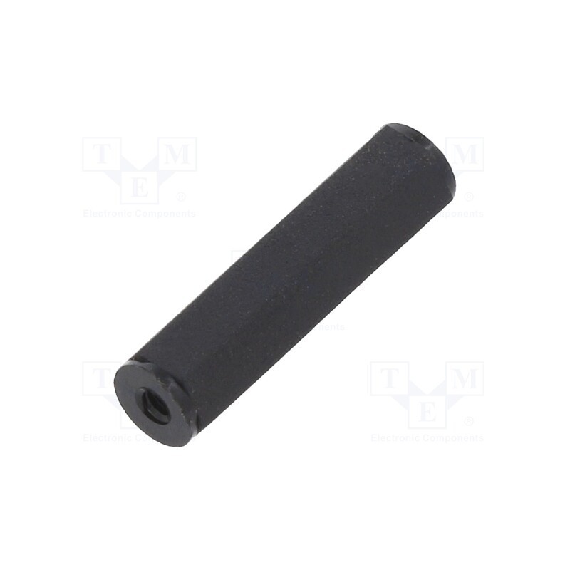 10 pcs x DREMEC - 181X20 - Screwed spacer sleeve, hexagonal, polyamide, M2, L: 20mm, black