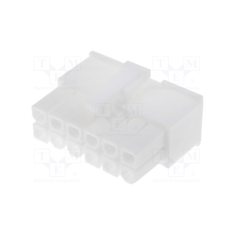 2 pcs x MOLEX - 39012125 - Plug, wire-wire/PCB, female, Mini-Fit Jr, 4.2mm, PIN: 12, for cable