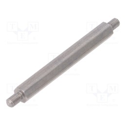 10 pcs x DREMEC - 448X65 - Screwed spacer sleeve, 65mm, Ext.thread: M5, hexagonal