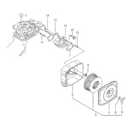 Yanmar l40 l48 air filter 114250 12581