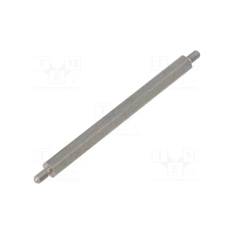 10 pcs x DREMEC - 444X65 - Screwed spacer sleeve, 65mm, Ext.thread: M3, hexagonal